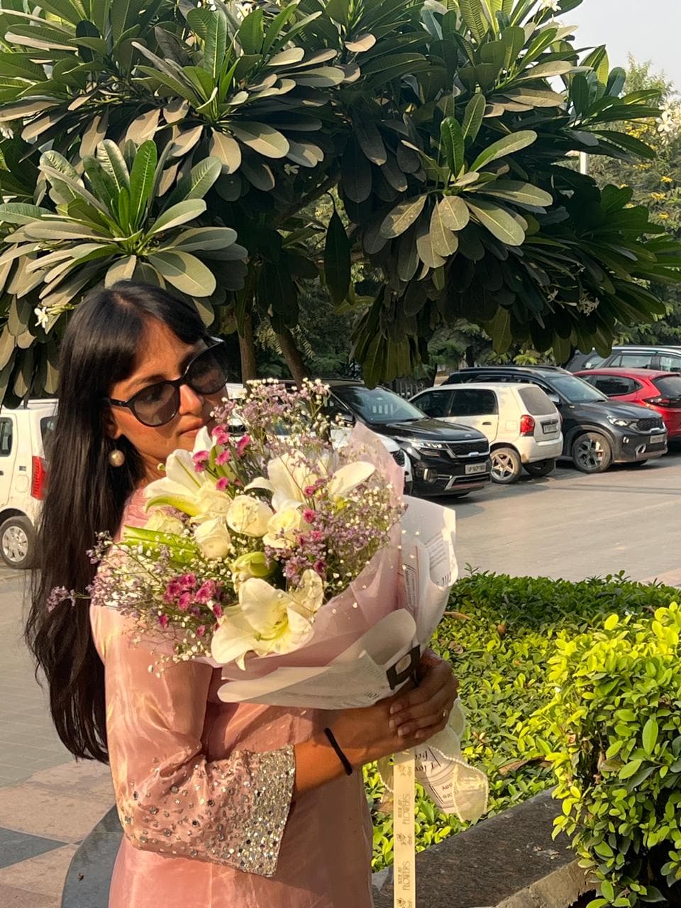 White lilies bouquet