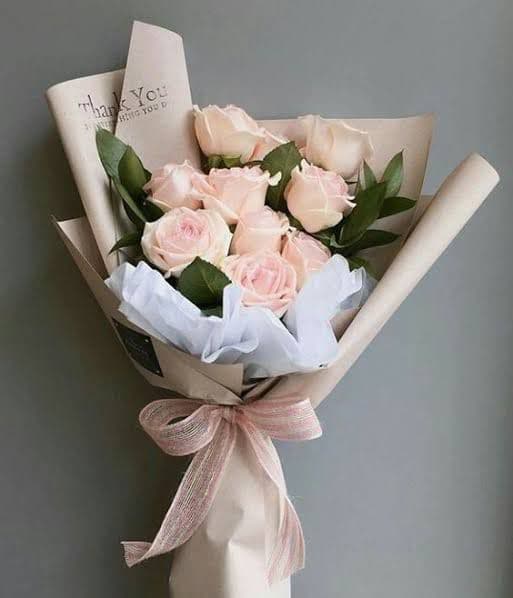 Pink rose bouquet_